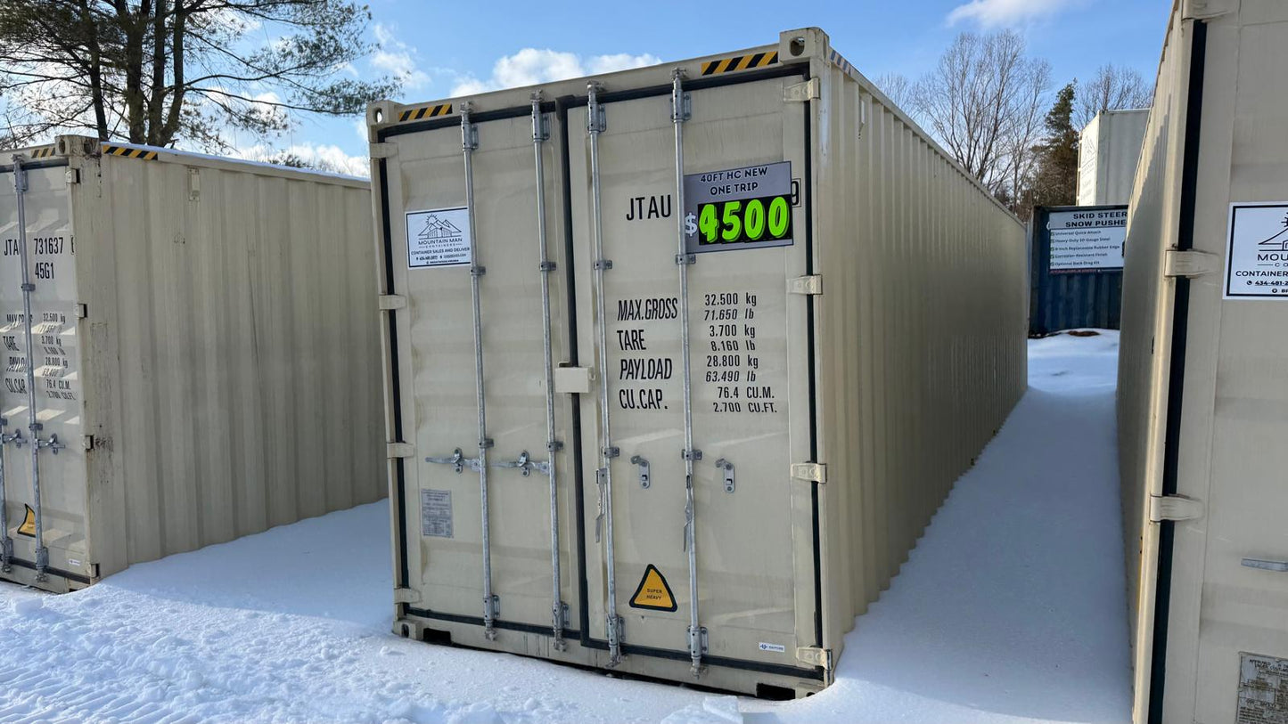 New 40 ft High Cube Shipping Container