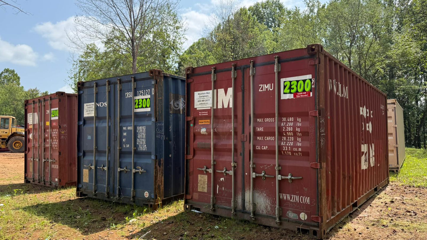 Used Cargo Worthy 20' Storage Container